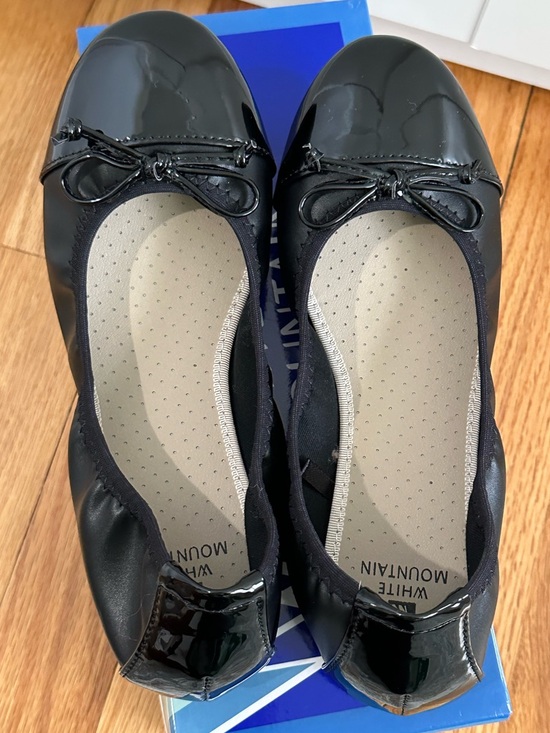 White Mountain Shoes - White Mountain Black Ballet Flats